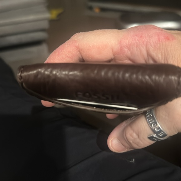 DEEP BROWN Fossil deep brown men’s wallet - Picture 7 of 8
